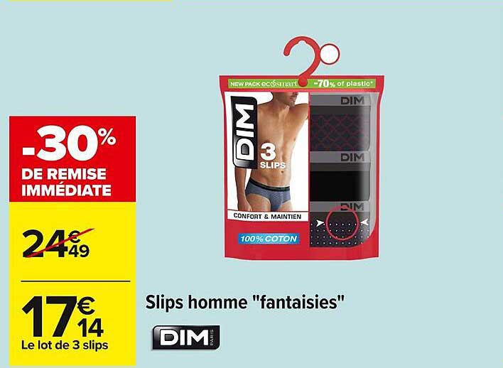 Slips homme "fantaisies"