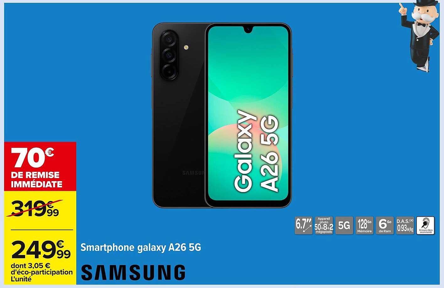Smartphone galaxy A26 5G