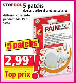 STOPDOL 5 patches douleurs articulaires et musculaires