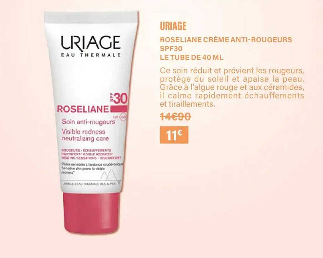 URIAGE ROSÉLIANE CRÈME ANTI-ROUGEURS SPF30