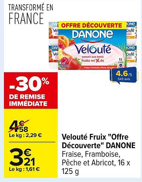 Velouté Fruix "Offre Découverte" DANONE