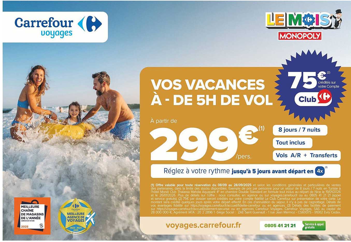 Vos vacances à - de 5h de vol