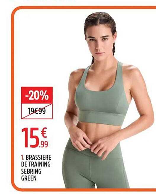 1. BRASSIERE DE TRAINING SEBRING GREEN