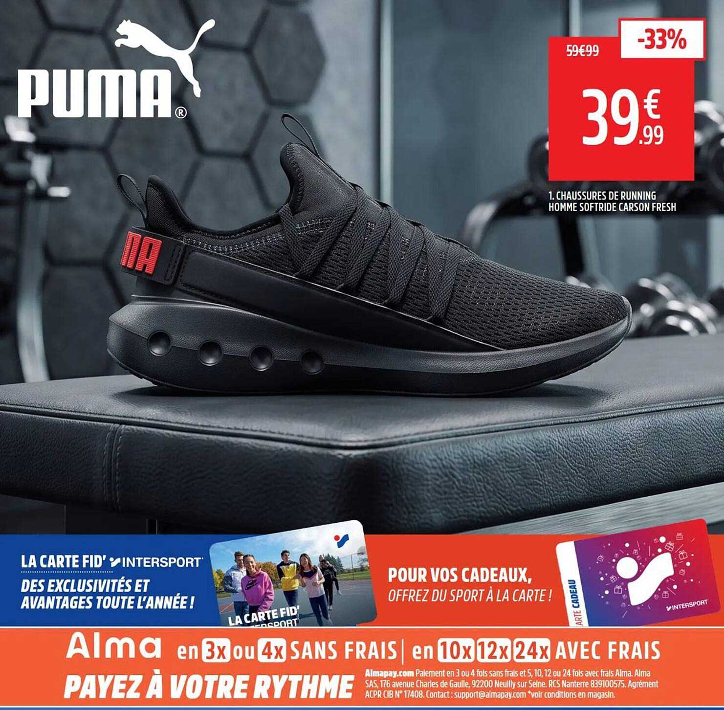 1. CHAUSSURES DE RUNNING HOMME SOFTRIDE CARSON FRESH