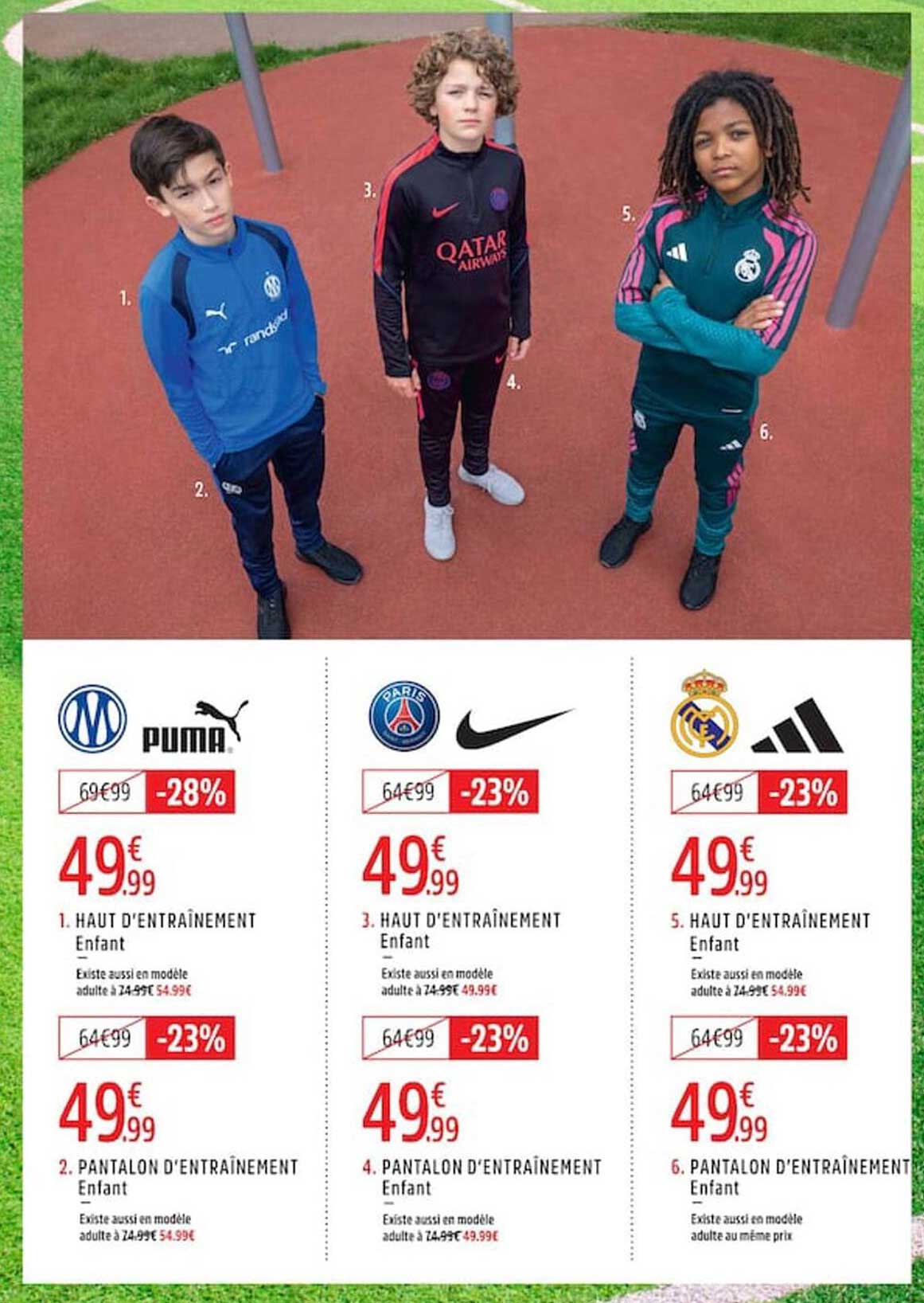 1. HAUT D'ENTRAÎNEMENT Enfant