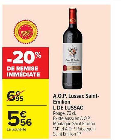 -20% DE REMISE IMMÉDIATE