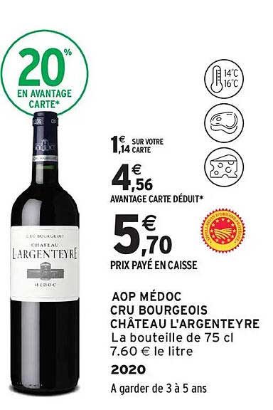 20% EN AVANTAGE CARTE*