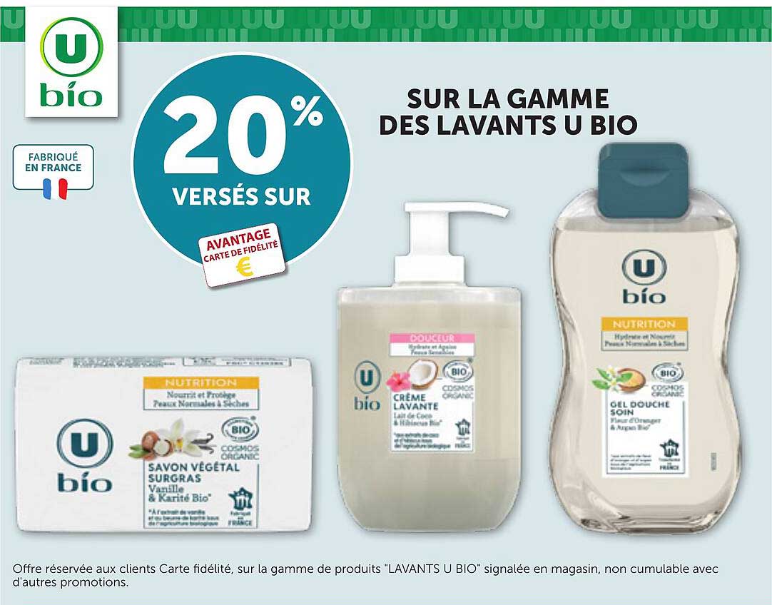 20% VERSÉS SUR