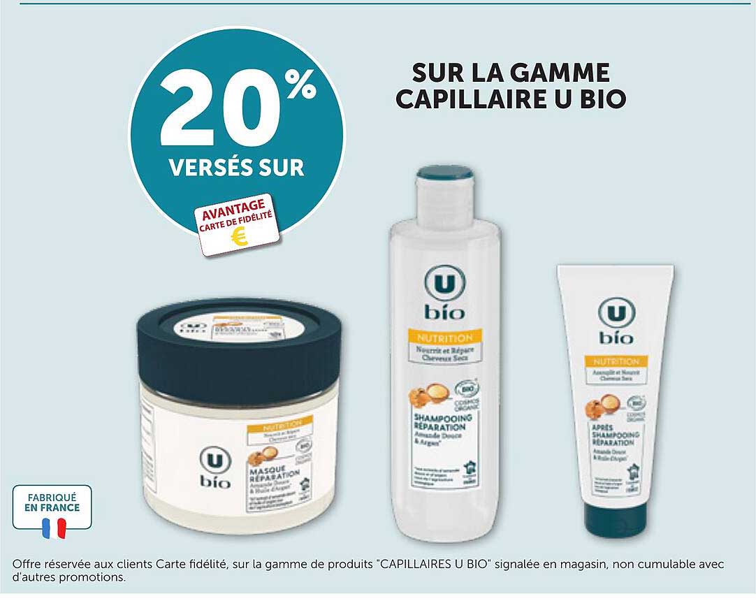 20% VERSÉS SUR