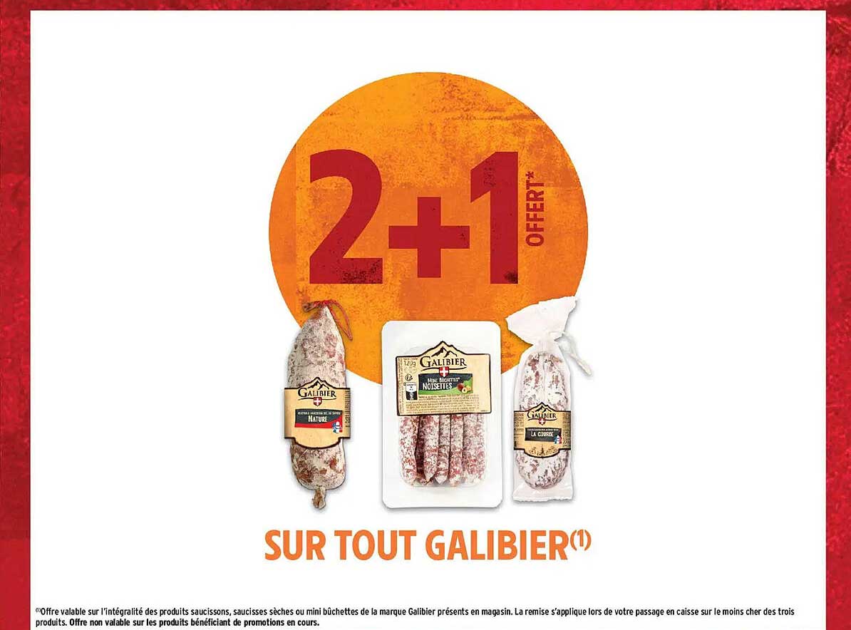 2+1 OFFERT* SUR TOUT GALIBIER(1)