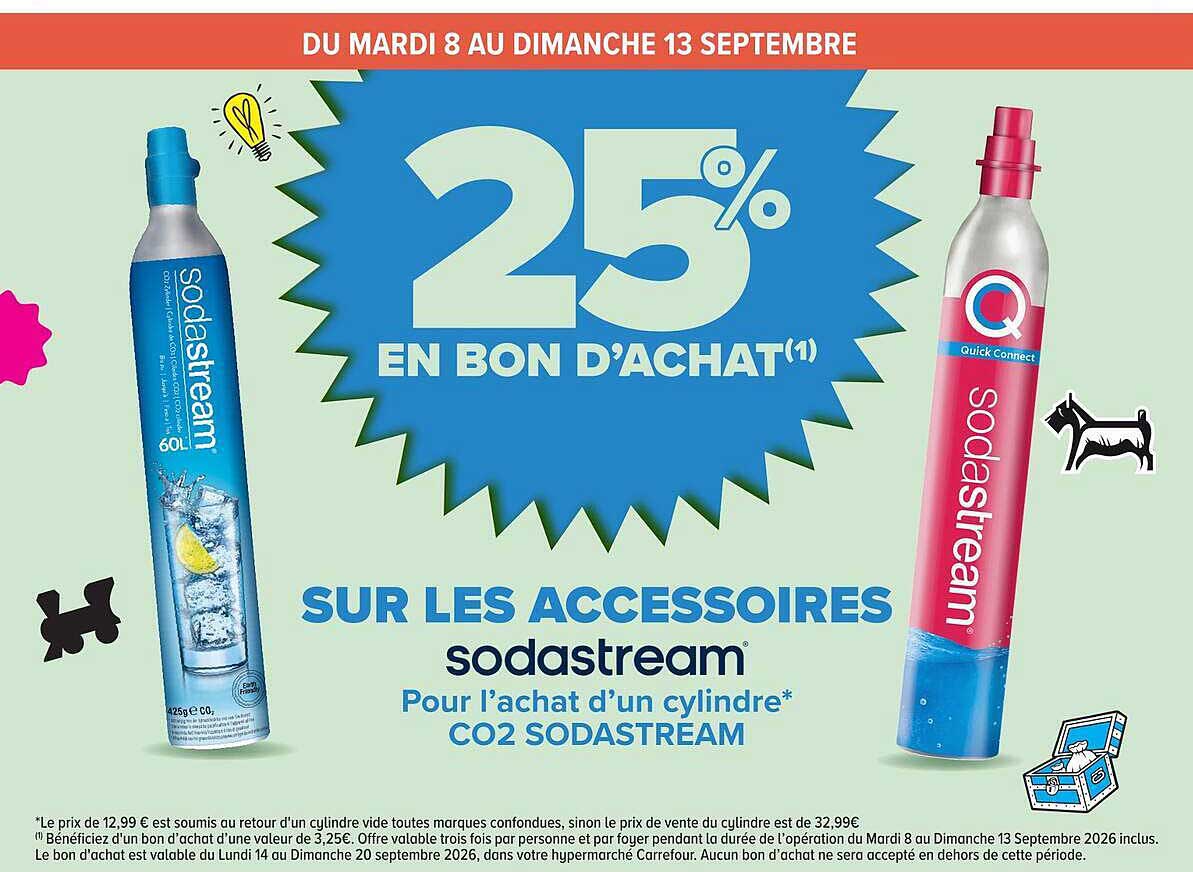 25% EN BON D'ACHAT(1)