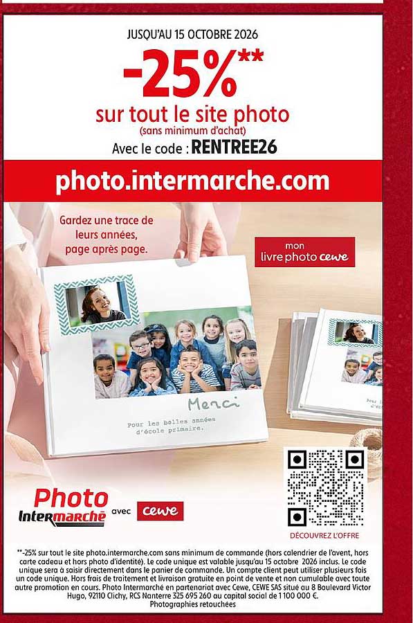 -25%** sur tout le site photo