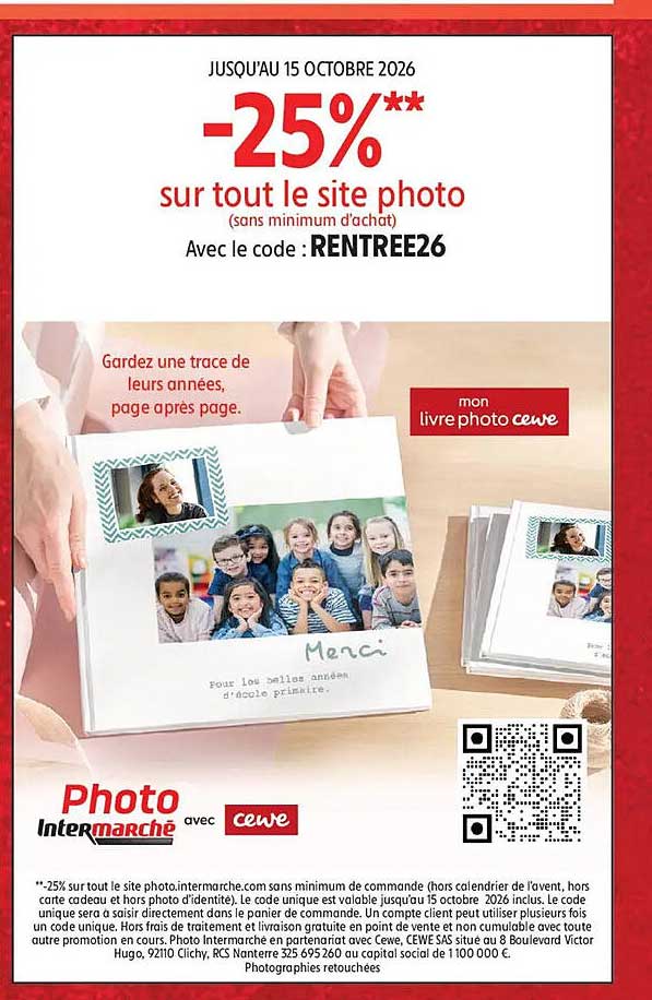 -25%** sur tout le site photo