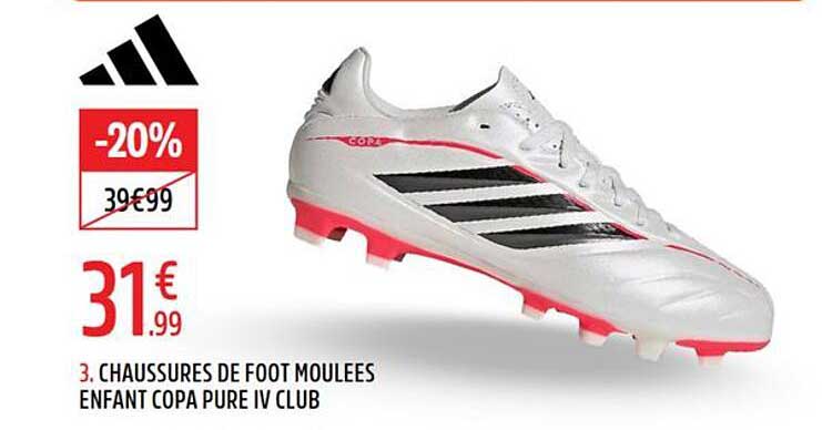 3. CHAUSSURES DE FOOT MOULEES ENFANT COPA PURE IV CLUB