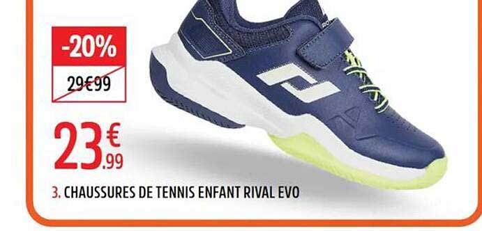 3. CHAUSSURES DE TENNIS ENFANT RIVAL EVO
