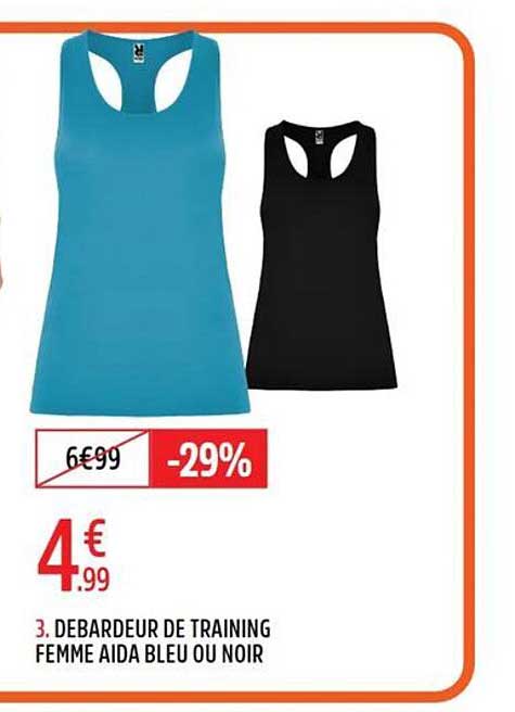 3. DEBARDEUR DE TRAINING FEMME AIDA BLEU OU NOIR
