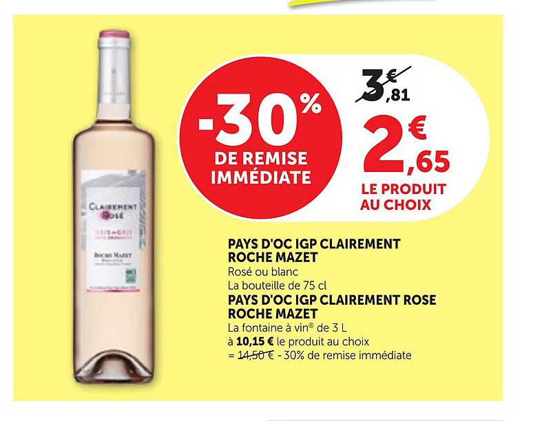 -30% DE REMISE IMMÉDIATE