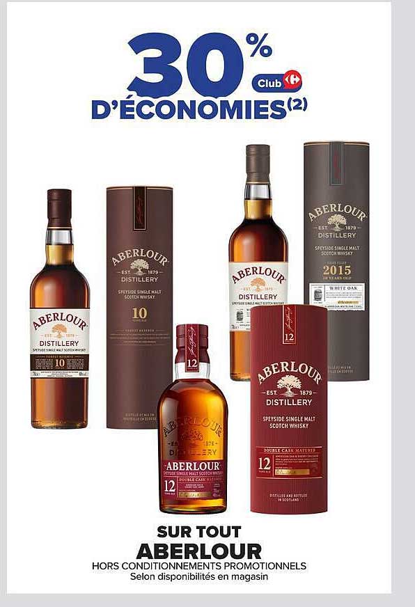 30% D'ÉCONOMIES(2)