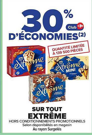 30% D’ÉCONOMIES(2) Club Carrefour