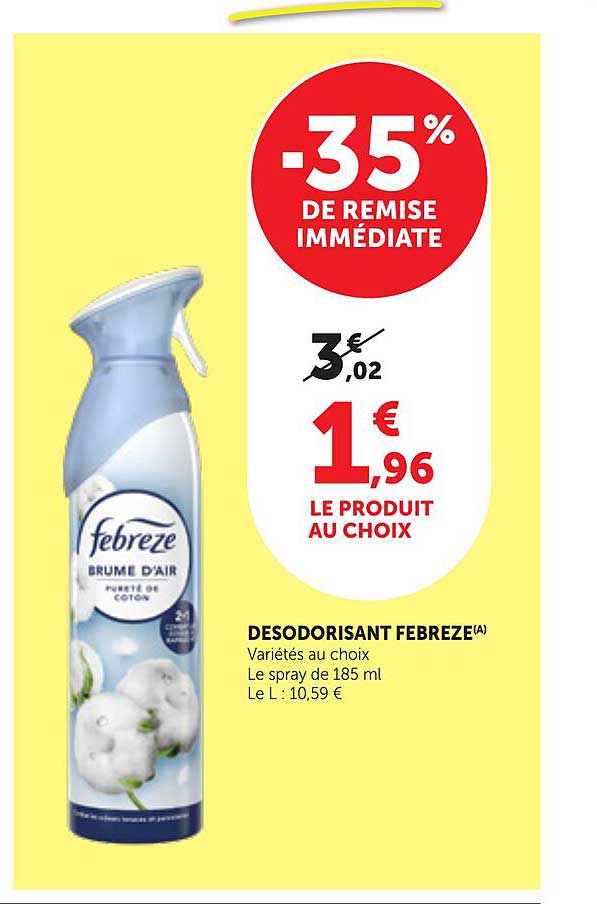 -35% DE REMISE IMMÉDIATE