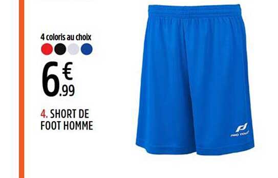 4. SHORT DE FOOT HOMME