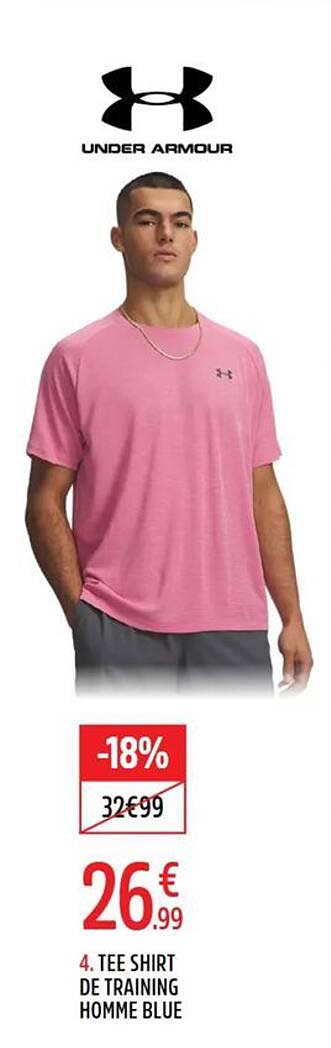 4. TEE SHIRT DE TRAINING HOMME BLUE