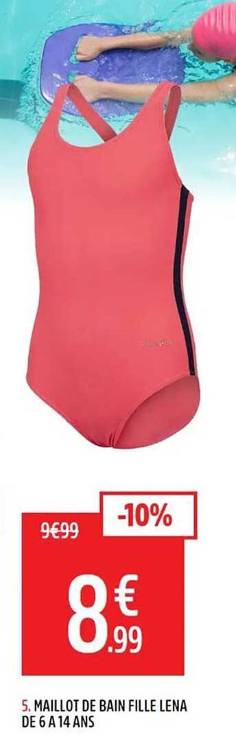 5. MAILLOT DE BAIN FILLE LENA DE 6 A 14 ANS