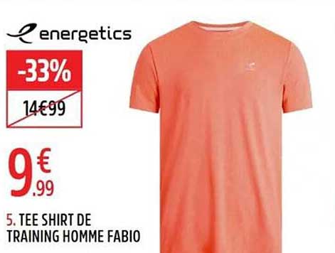 5. TEE SHIRT DE TRAINING HOMME FABIO