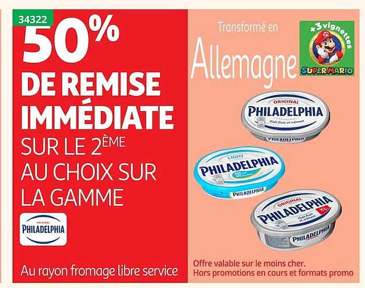 50% DE REMISE IMMÉDIATE SUR LE 2ÈME AU CHOIX SUR LA GAMME