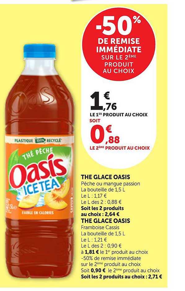 -50% DE REMISE IMMÉDIATE SUR LE 2ÈME PRODUIT AU CHOIX
