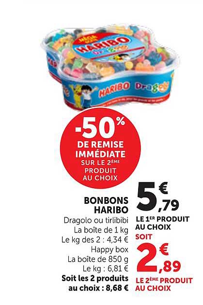-50% DE REMISE IMMÉDIATE SUR LE 2ÈME PRODUIT AU CHOIX
