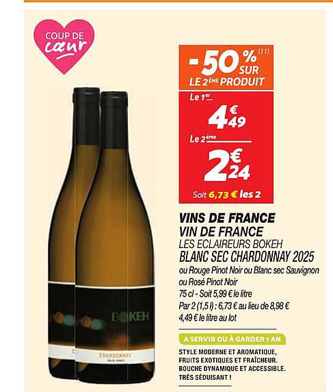 -50% SUR LE 2ÈME PRODUIT