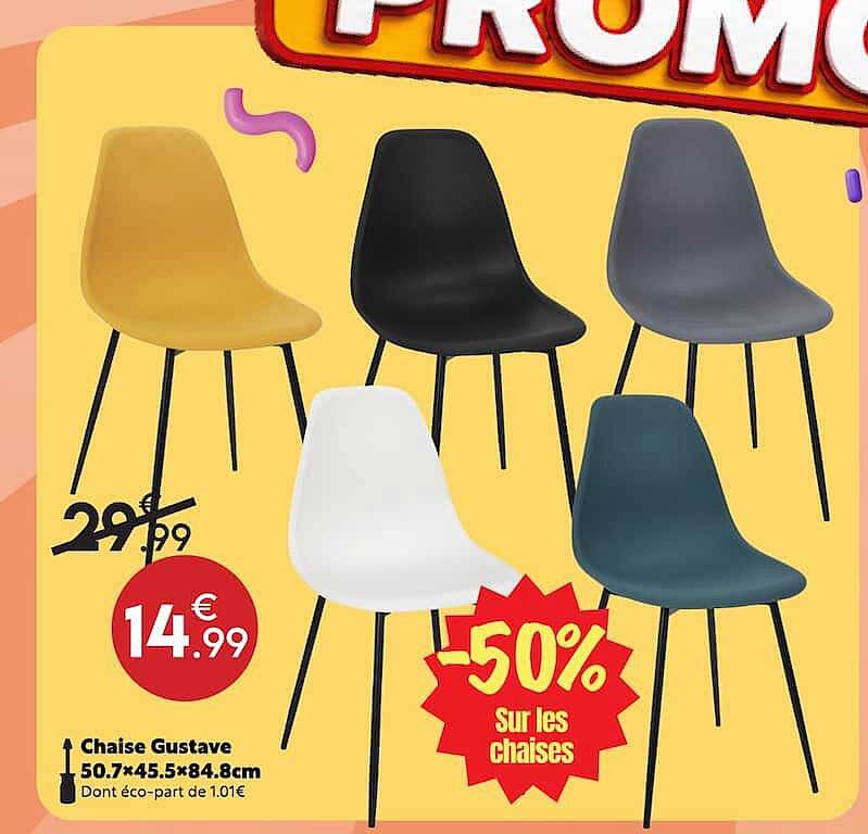 -50% Sur les chaises