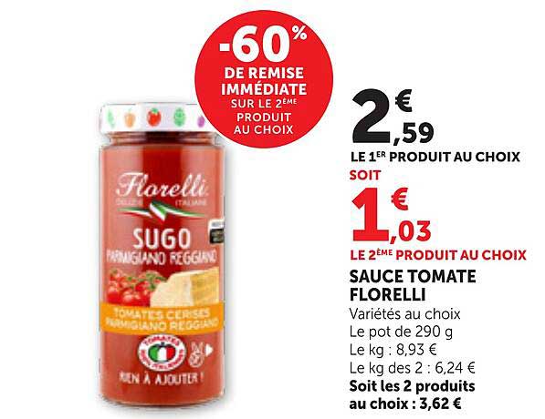 -60% DE REMISE IMMÉDIATE SUR LE 2ÈME PRODUIT AU CHOIX