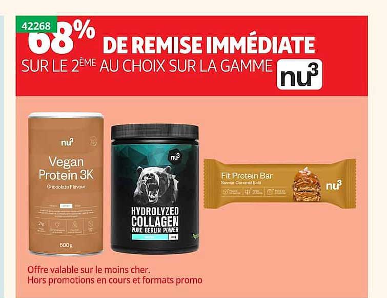 68% DE REMISE IMMÉDIATE SUR LE 2ÈME AU CHOIX SUR LA GAMME nu3