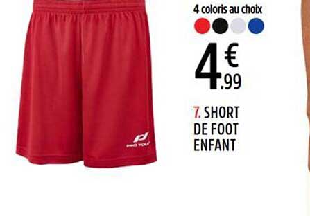 7. SHORT DE FOOT ENFANT