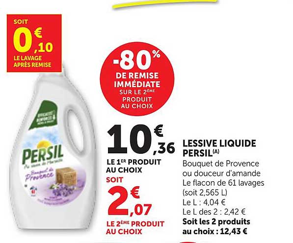 -80% DE REMISE IMMÉDIATE SUR LE 2ÈME PRODUIT AU CHOIX