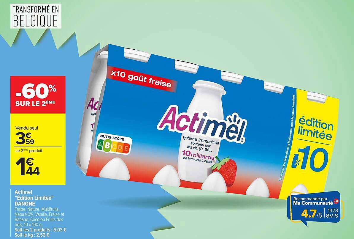 Actimel "Édition Limitée" DANONE