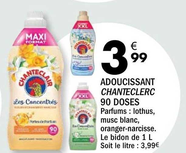 ADOUCISSANT CHANTECLERC 90 DOSES