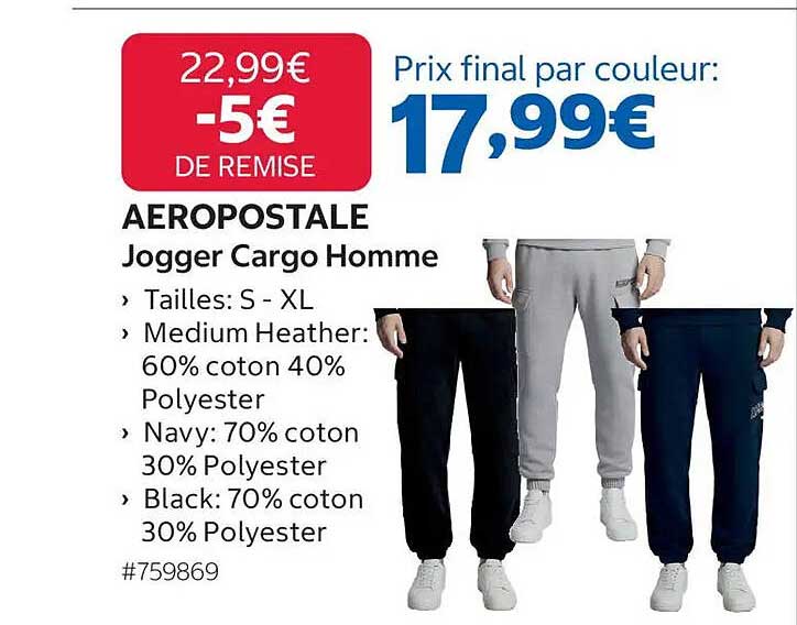 AEROPOSTALE Jogger Cargo Homme