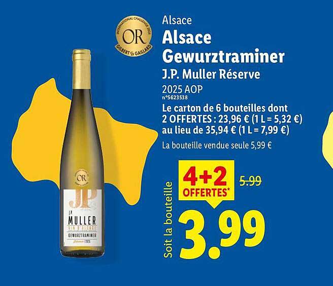 Alsace Gewurztraminer J.P. Muller Réserve