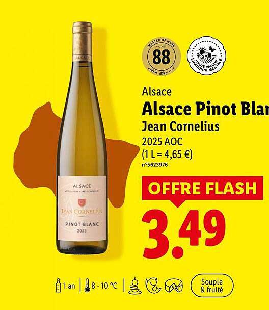 Alsace Pinot Blanc Jean Cornelius 2025 AOC