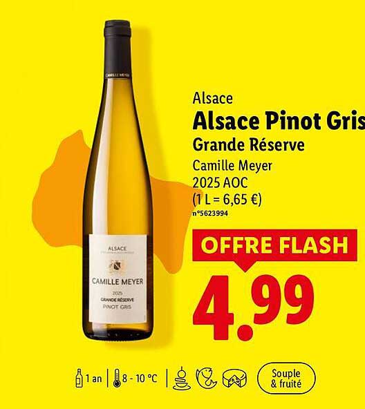Alsace Pinot Gris Grande Réserve Camille Meyer 2025 AOC