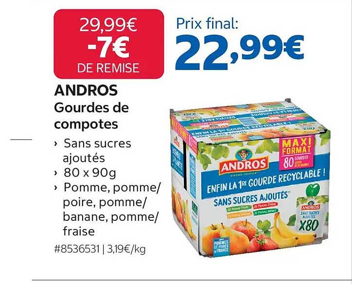 ANDROS Goudres de compotes