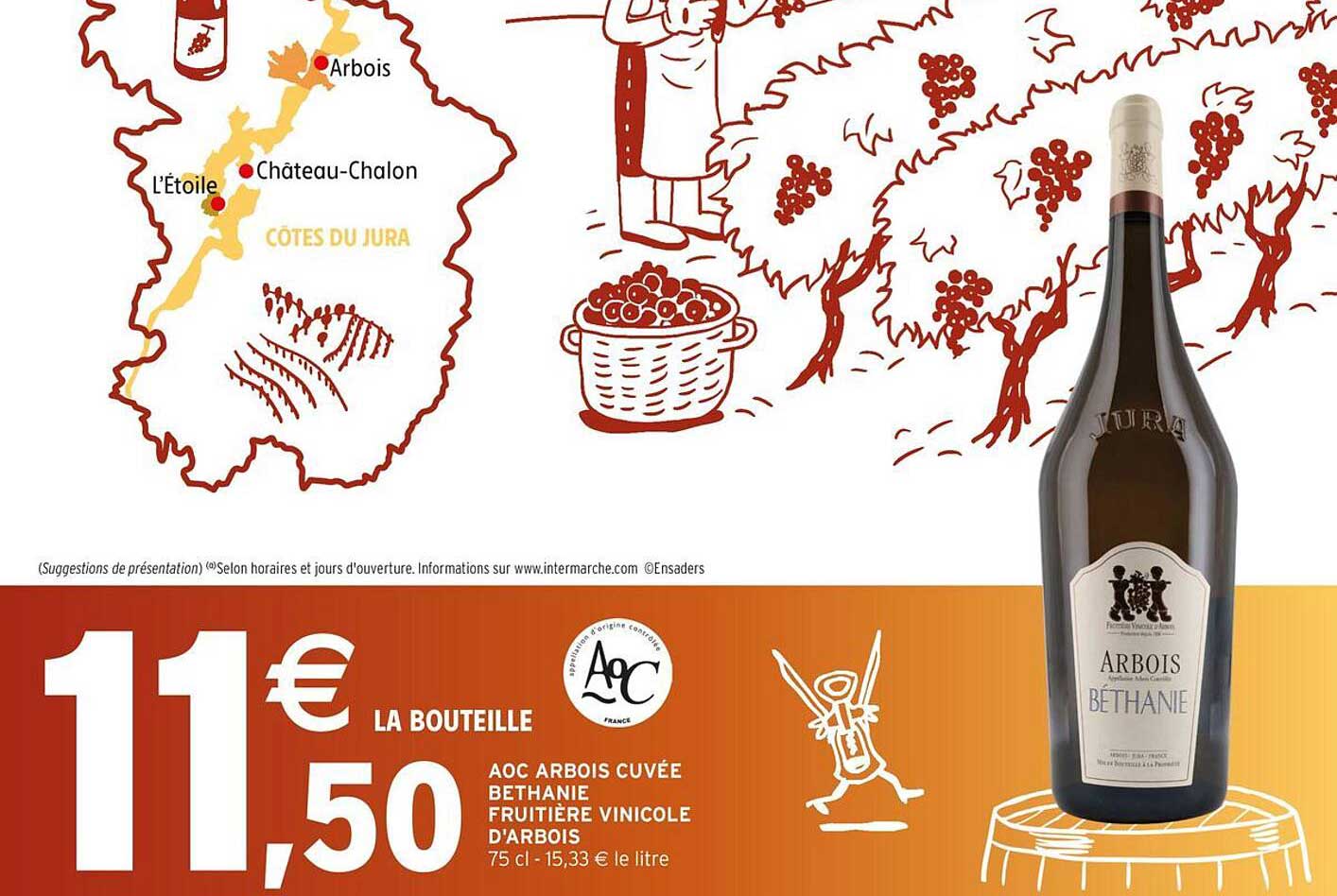 AOC ARBOIS CUVÉE BÉTHANIE FRUITIÈRE VINICOLE D'ARBOIS