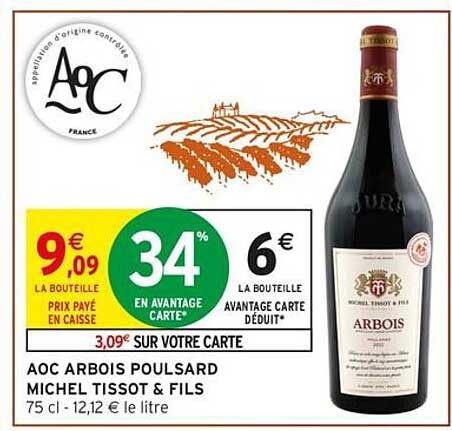 AOC ARBOIS POULSARD MICHEL TISSOT & FILS