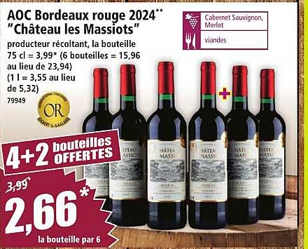 AOC Bordeaux rouge 2024 "Château les Massiots"