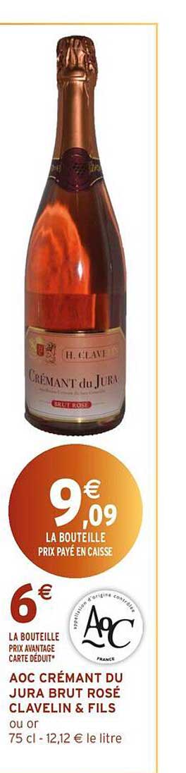 AOC CRÉMANT DU JURA BRUT ROSÉ CLAVELIN & FILS