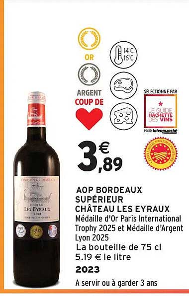 AOP BORDEAUX SUPÉRIEUR CHÂTEAU LES EYRAUX