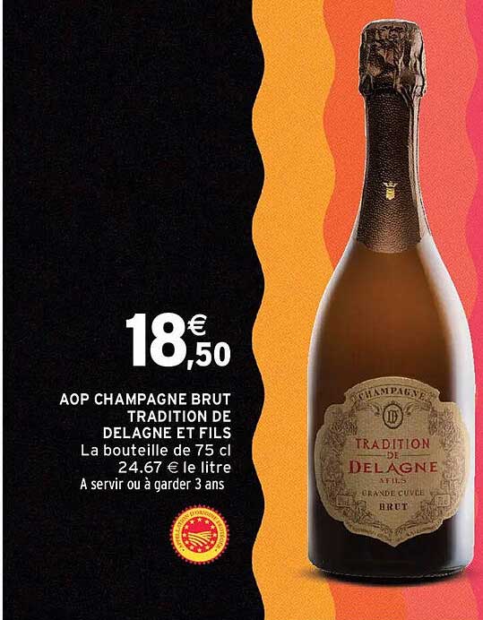 AOP CHAMPAGNE BRUT TRADITION DE DELAGNE ET FILS